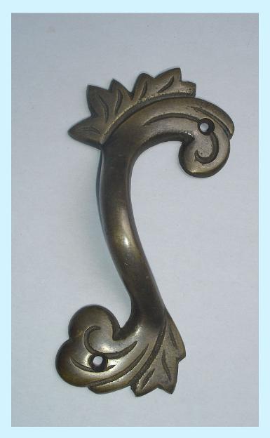 Brass door Handle Item code L.021 size long 103 mm. width 53 mm.